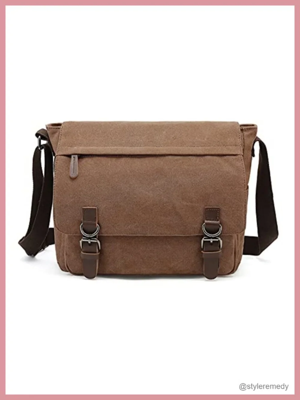 Canvas Messenger Bag Vintage Shoulder Crossbody 15.6inch Laptop Travel